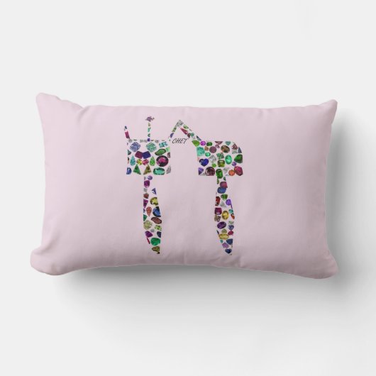 ヘブライ文字'CHET' ランバークッション (正面)