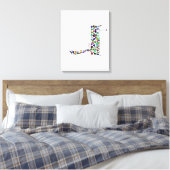 ヘブライ文字DALET キャンバスプリント (インサイチュ (寝室))