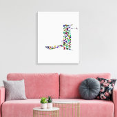 ヘブライ文字DALET キャンバスプリント (インサイチュ (リビング))