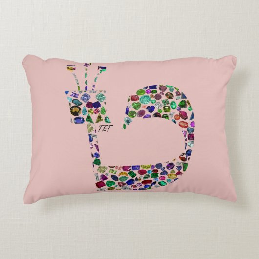 ヘブライ文字'TET' アクセントクッション (正面)