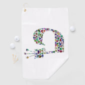 ヘブライ文字'TET' ゴルフタオル (インサイチュ)