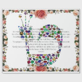 ヘブライ文字'TET' ラッピングペーパー (フラット)