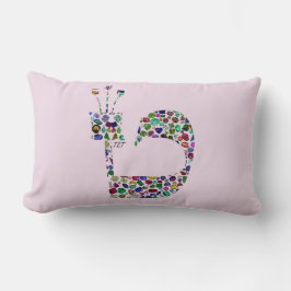 ヘブライ文字'TET' ランバークッション