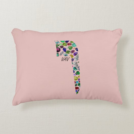 ヘブライ文字VAV アクセントクッション (正面)