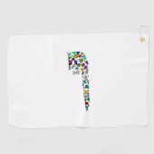 ヘブライ文字VAV ゴルフタオル (横)