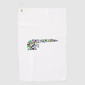 ヘブライ文字VAV ゴルフタオル (正面)