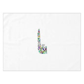 ヘブライ文字VAV テーブルクロス (正面(横))