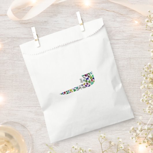 ヘブライ文字VAV フェイバーバッグ (クリップ留めされた状態)