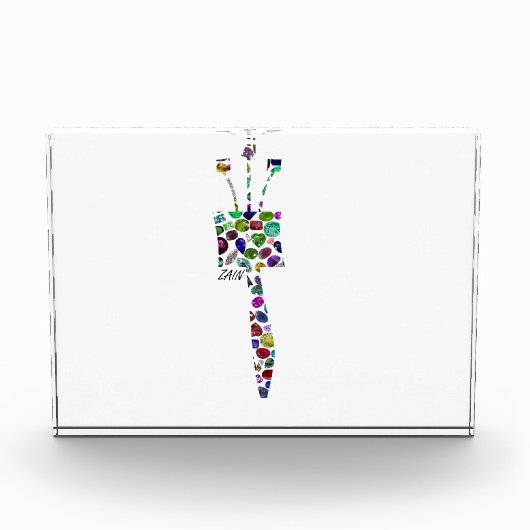 ヘブライ文字ZAIN フォトブロック (正面)