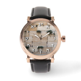 ヘブライ時計オンユダヤ教ホテル西壁イスラエル 腕時計