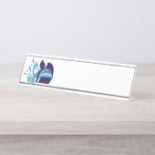 ヘブライ水 デスクネームプレート (正面)