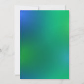 ヘブライ白熱［赤熱］光を放つ語の文字とノートバルミツワー 招待状 (裏面)