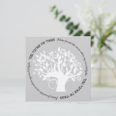 ヘブライ系ユダヤ人の結婚銀の木 招待状 (スタンド正面)