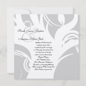 ヘブライ系ユダヤ人の結婚銀の木 招待状 (裏面)