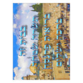 ヘブライ系ユダヤ人ホ賛美ームのIvrit数 テーブルクロス (正面)