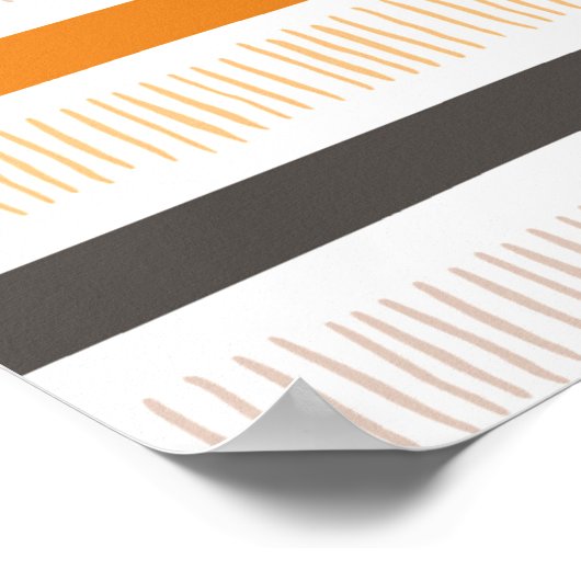 ヘブライ聖書の詩篇引用文「悪から離れ…」 ポスター (角)