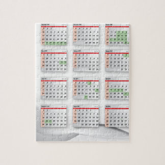 ヘブライ英国のカレンダー2016-2017年 ジグソーパズル