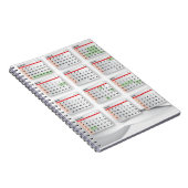 ヘブライ英国のカレンダー2016-2017年 ノートブック (右側)