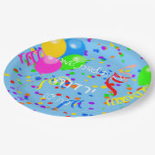 ヘブライ誕生日パーティー ペーパープレート (アングル)