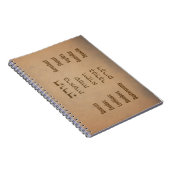 ヘブライ語で書かれた5冊のトーラ/聖書 ノートブック (右側)