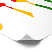 ヘブライ語でYahweh ポスター (角)