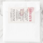 ヘブライ語と英語の恵みでハヌカー 長方形シール (バッグ)