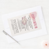 ヘブライ語と英語の恵みでハヌカー 長方形シール (封筒)