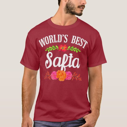 ヘブライ語のおばあ ちゃ最高のんサフタ Tシャツ (正面)