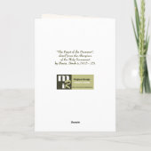 ヘブライ語のハッピーパスーバーファインアートグリーティングカード カード (裏面)