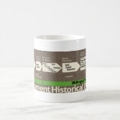 ヘブライ語のバイブルのタイムラインマグ コーヒーマグカップ (中央)