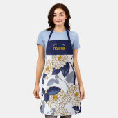 ヘブライ語の名前ヴィンテージスタイリッシュ素朴かわいらし エプロン (着用した状態)