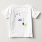 ヘブライ語の名前My First Rosh Hashana Jewish New Year ベビーTシャツ (裏面)