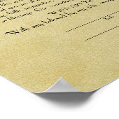 ヘブライ語の引用文 – ブラウン ポスター (角)