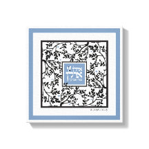 ヘブライ語の感謝と賛美の模擬紙カット