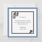 ヘブライ語の感謝と賛美の模擬紙カット サンキューカード (裏面)