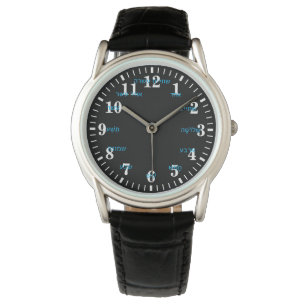 ヘブライ語の文字番号時計 腕時計