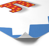 ヘブライ語の文字 ポスター (角)