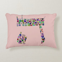 ヘブライ語の文字(HEY) アクセントクッション