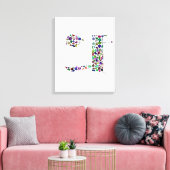 ヘブライ語の文字(HEY) キャンバスプリント (インサイチュ (リビング))