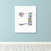 ヘブライ語の文字(HEY) キャンバスプリント (インサイチュ (ウッドフロア))