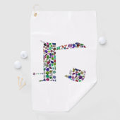 ヘブライ語の文字(HEY) ゴルフタオル (インサイチュ)