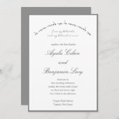 ヘブライ語の私の愛するユダヤ人の結婚式のカード 招待状 (正面/裏面)