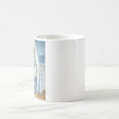 ヘブライ語の聖書の守護天使 コーヒーマグカップ (中央)