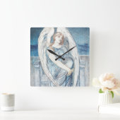 ヘブライ語の聖書の守護天使 スクエア壁時計 (ホーム)