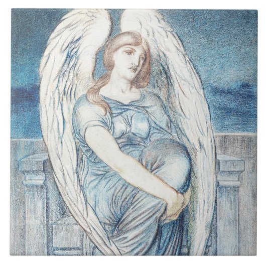 ヘブライ語の聖書の守護天使 タイル (正面)