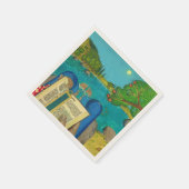 ヘブライ語の聖書の詩篇1ユダヤ教のキリスト教絵画 スタンダードカクテルナプキン (角)