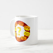 ヘブライ語の質問 コーヒーマグカップ (正面左)