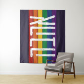 ヘブライ語の「アハヴァ」＝「愛」 レインボー - LGBTQユダヤ人 タペストリー (インサイチュ)