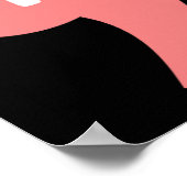 ヘブライ語アルファブ大統領のためのコンマLa Kamala Harris ポスター (角)