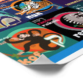 ヘブライ語アルファベットポスター ポスター (角)